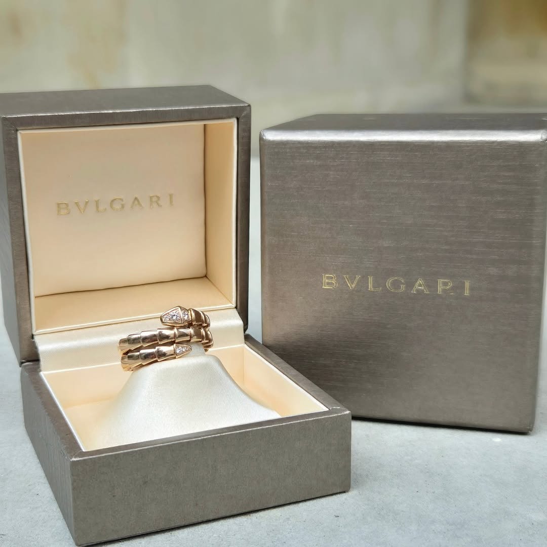 bvlgari rings with box