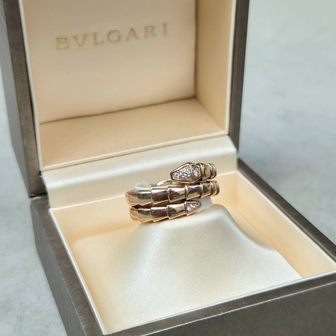 bvlgari rings with box