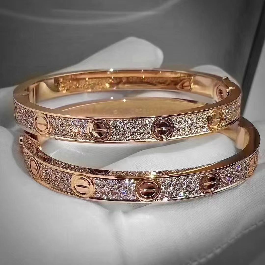 18k gold cartier love bracelets