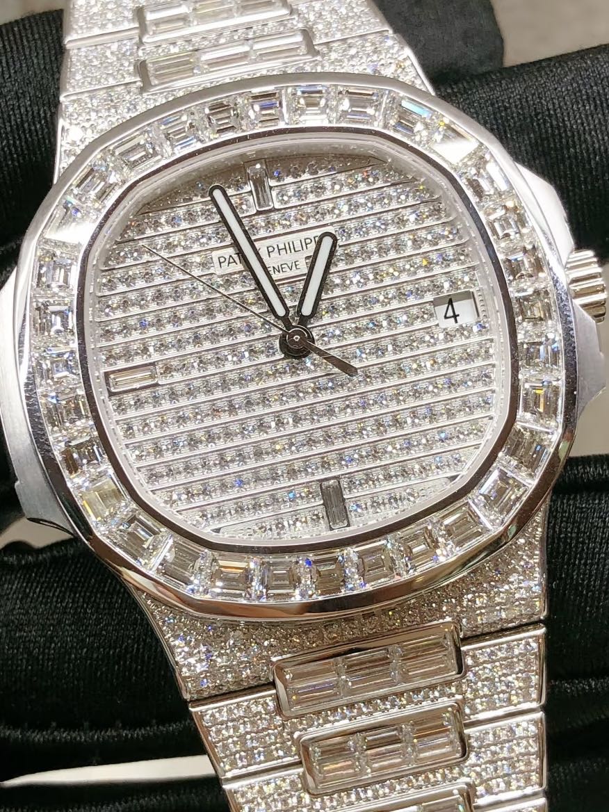 patek iced out watches full diamond