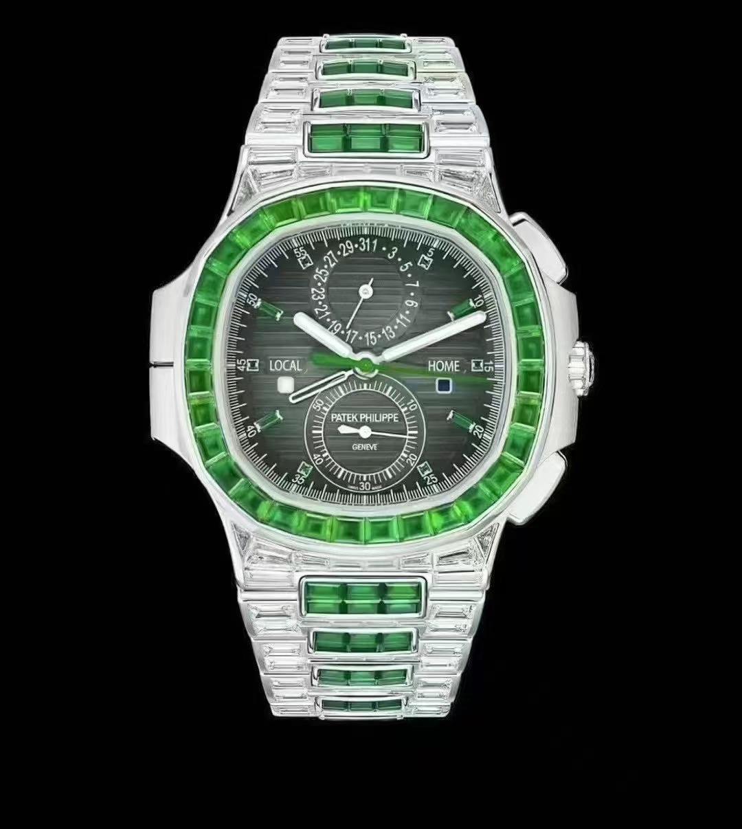 patek green gem watches 5990